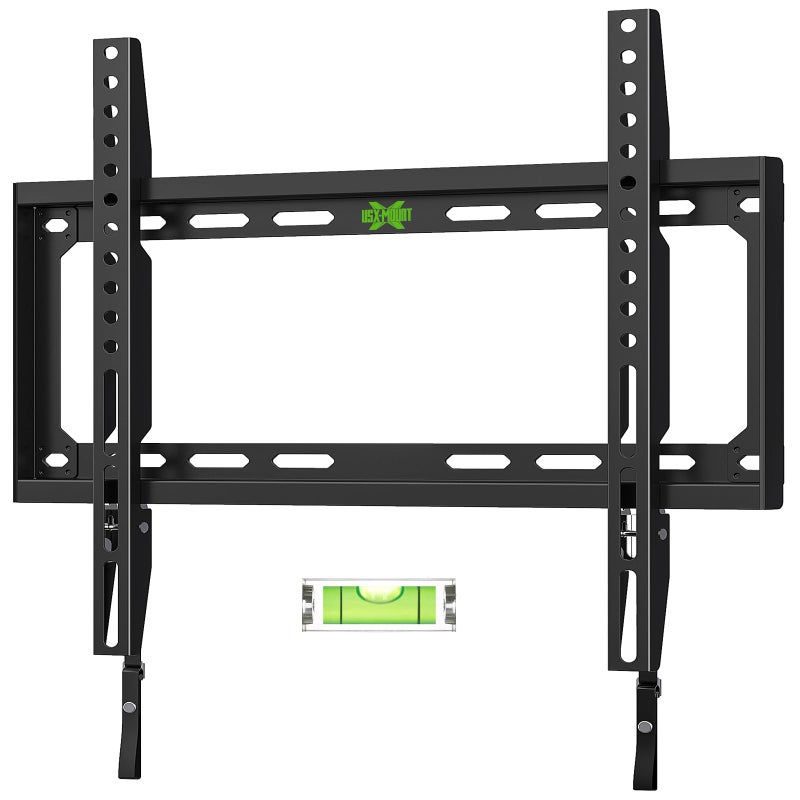 USX MOUNT Fixed TV Wall Mount with Low Profile for Most 26-55 Inch LED, LCD and Flat Screen TVs, TV Mount Bracket with VESA Up to 400x400mm and Weight Capacity 99lbs,and Space Saving TV Bracket - Image 1